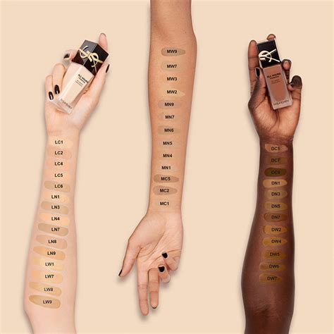 ysl all hours foundation review blog|YSL foundation color chart.